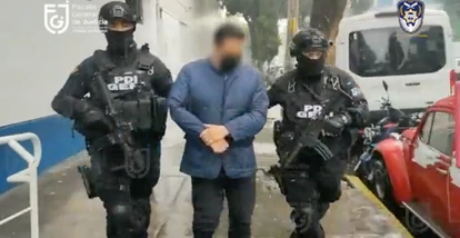 El momento en que Luis Vizcaíno Carmona, quien estuvo vinculado al 'cartel inmobiliario', fue detenido bajo sospecha de enriquecimiento ilícito.