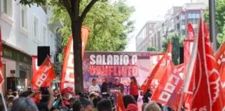 El pasado mes de julio se celebraron en Madrid manifestaciones en demanda de salarios dignos.