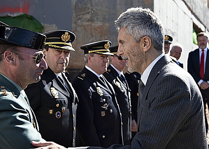 El ministro del Interior, Fernando Grande-Marasca, en Cuenca el lunes.