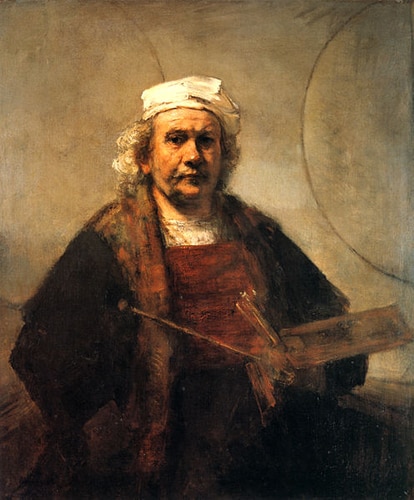 Autorretrato de Rembrandt (1661) en el Palacio de Kenwood, Londres.