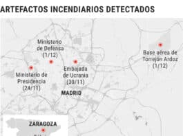 Detectaron tres nuevos artefactos incendiarios dirigidos a Pedro Sánchez, Ministerio de Defensa y Base Aérea de Torreón

