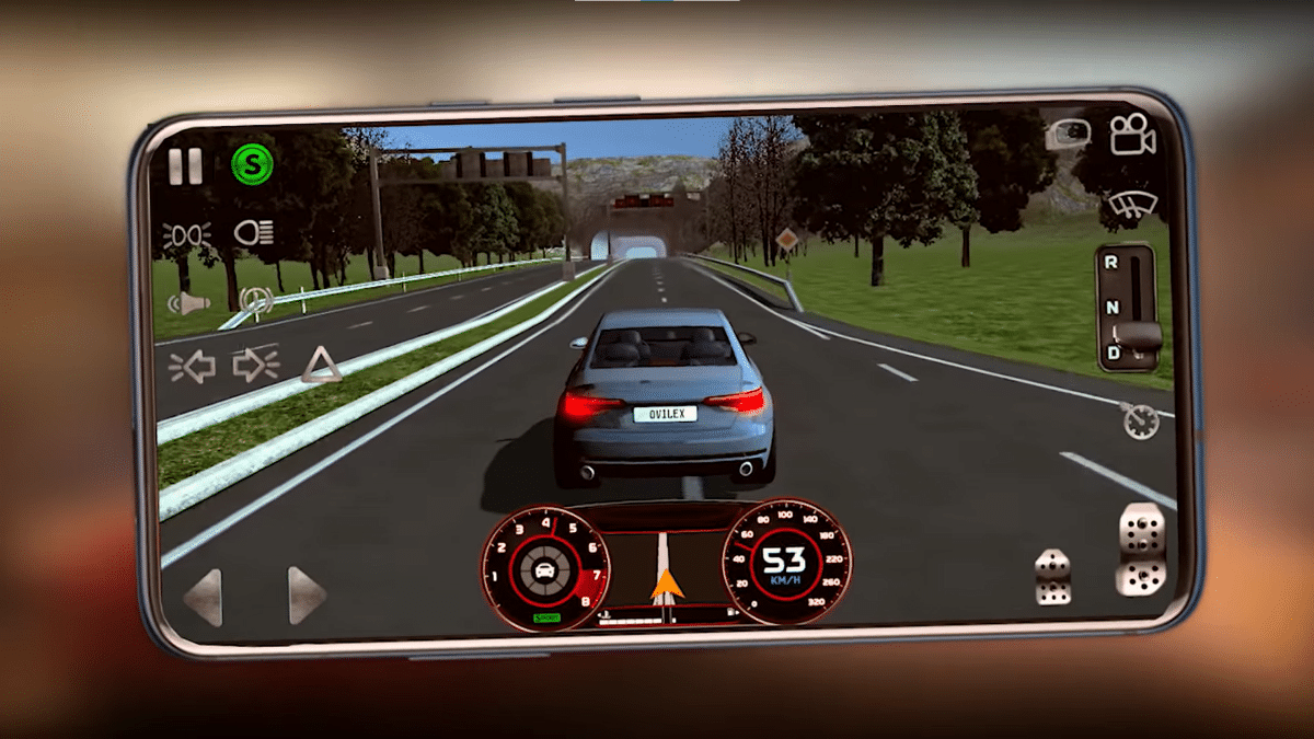 simulación de conducción real