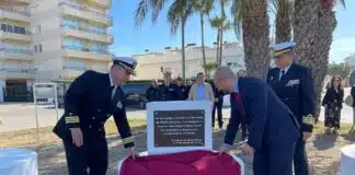 Inaugurada rotonda en homenaje a las Fuerzas Armadas de EEUU y España

