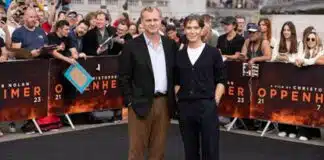 El director Christopher Nolan y el actor Cillian Murphy asisten al estreno de 
