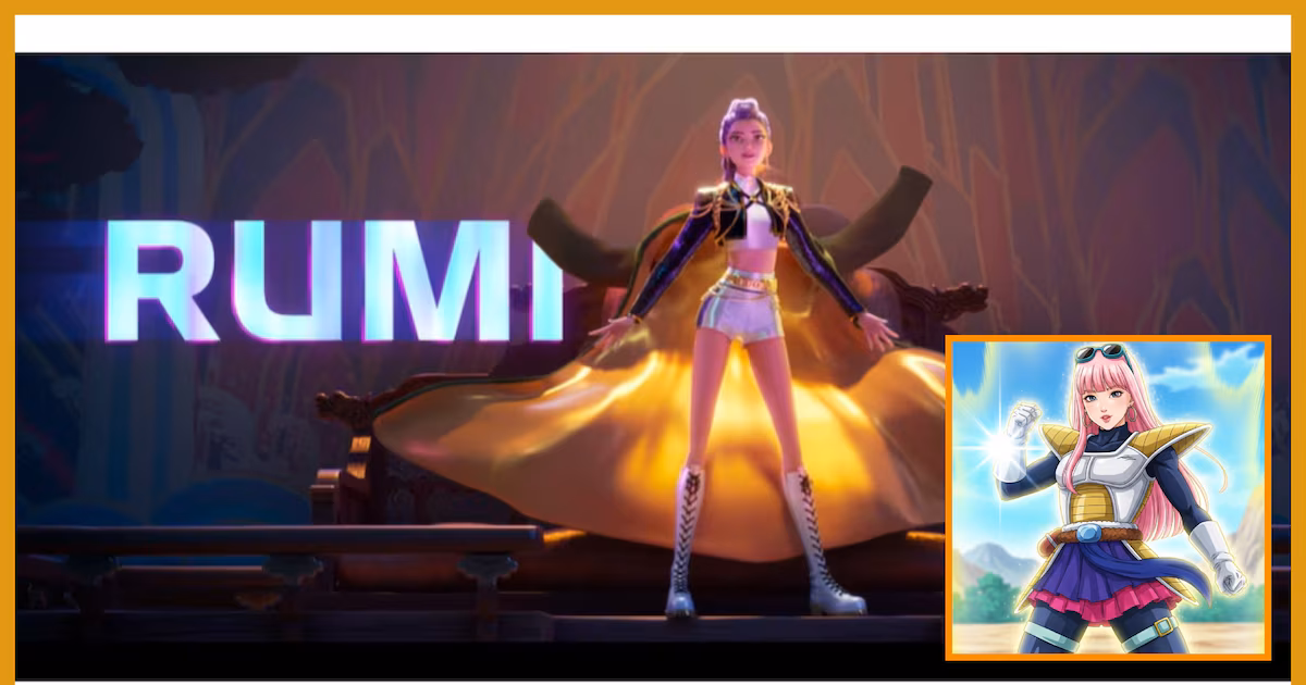 Así sería Rumi de Las Guerreras K-Pop como personaje en Dragon Ball Z, gracias a la IA