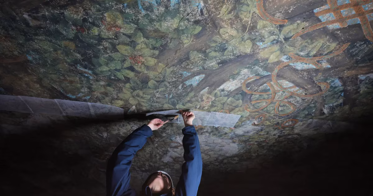 El mural secreto de Leonardo será exhibido mientras lo restauran en Milán