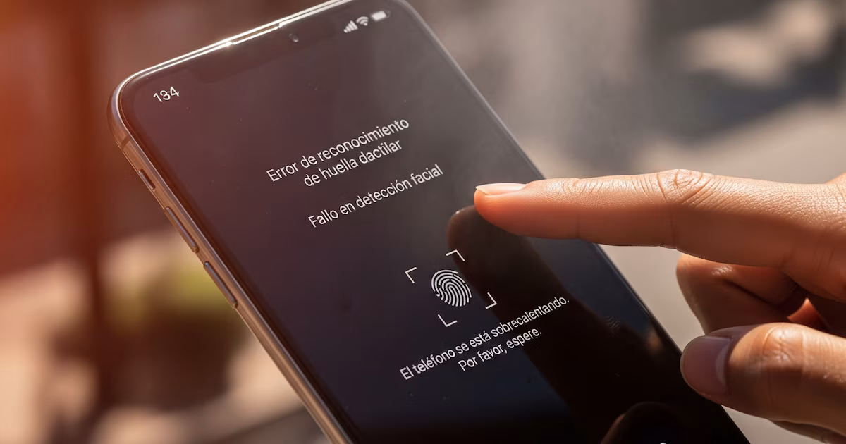Por qué el calor puede impedir que el celular reconozca tu huella o rostro
