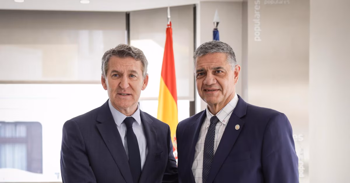Jorge Macri se reunió en Madrid con el presidente del PP, Alberto Núñez Feijóo y hablaron de inversiones para la Ciudad de Buenos Aires