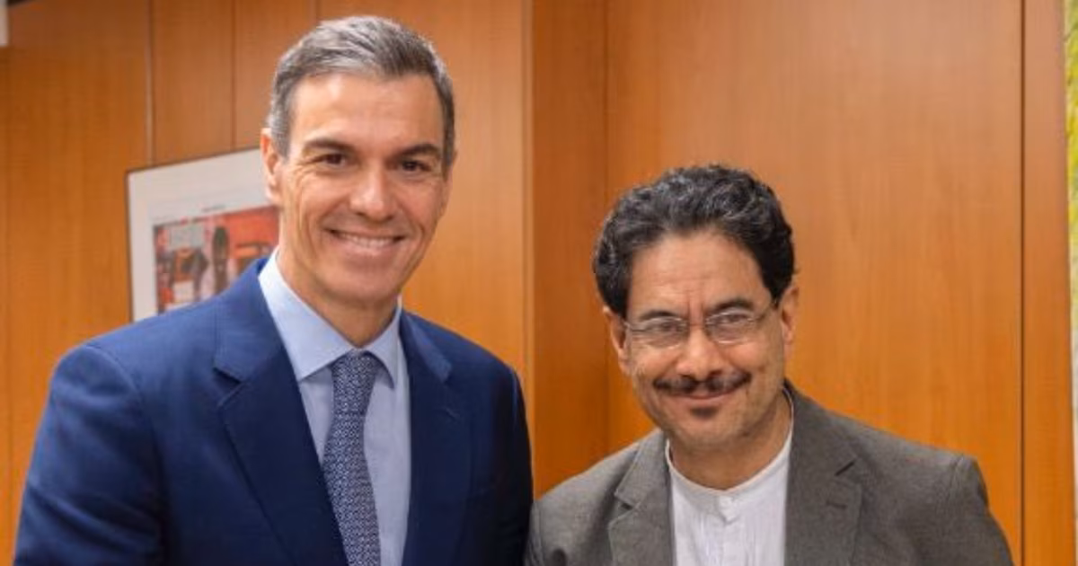 Iván Cepeda se reunió con el presidente de España, Pedro Sánchez, para fortalecer lazos entre Colombia y España, por su campaña