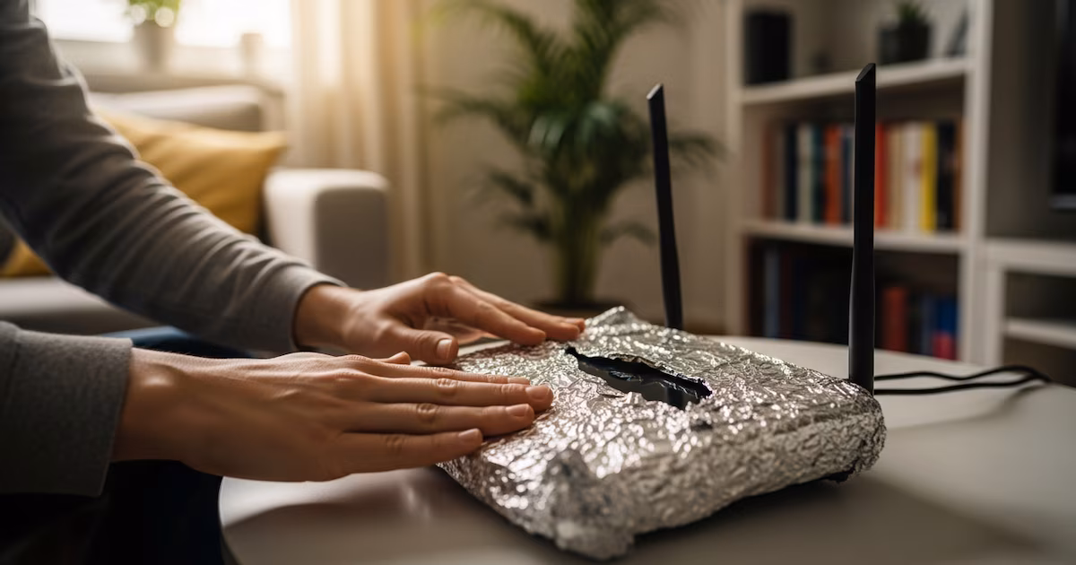 Qué pasa si envuelves el router WiFi con papel aluminio: ¿se mejora o empeora el internet?