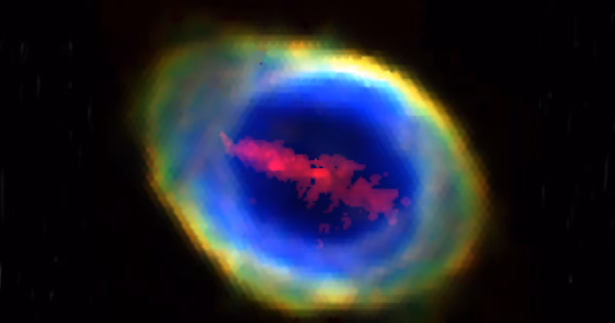 Hallan una misteriosa estructura de hierro en una nebulosa que surgió tras la muerte de una estrella