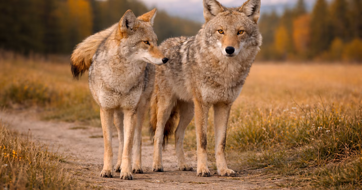Los coyotes forman parejas de por vida y muestran conductas de duelo cuando pierden a su compañero