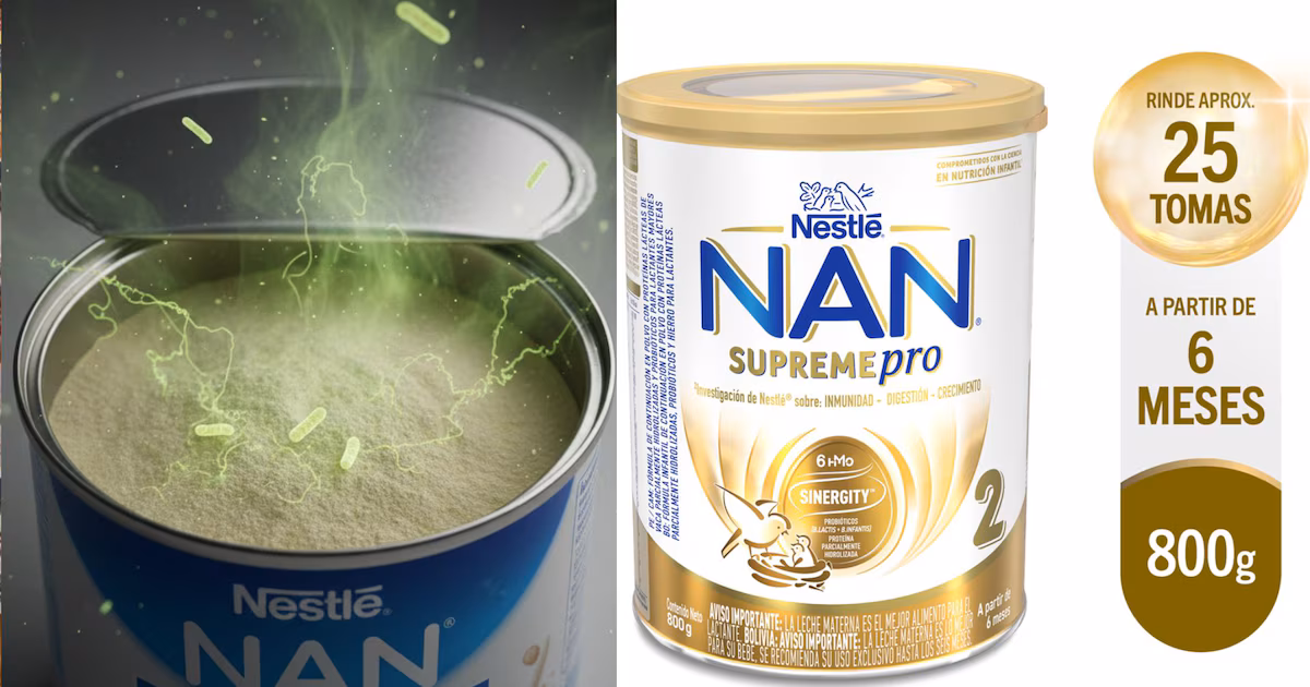 Nestlé Perú confirmó que retiro de leche en polvo NAN se debe al peligro de contaminación con toxina cereulida