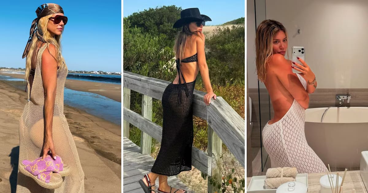 Telas y transparencias: el dress code de las celebridades en las playas de Punta del Este