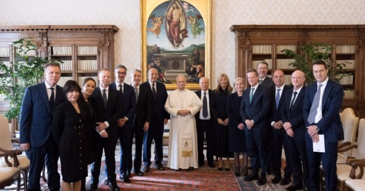 Empresarios argentinos del sector energético se reunieron con el papa León XIV en el Vaticano