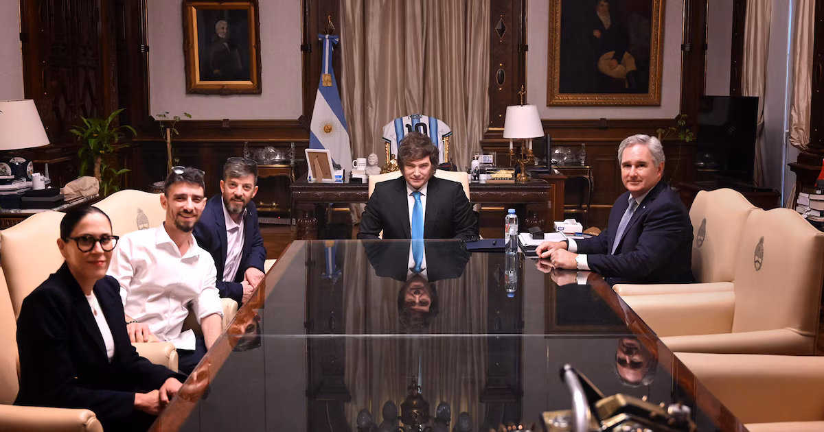 Javier Milei recibió en Casa Rosada a Ariel y David Cunio, dos de los argentinos que fueron rehenes de Hamas