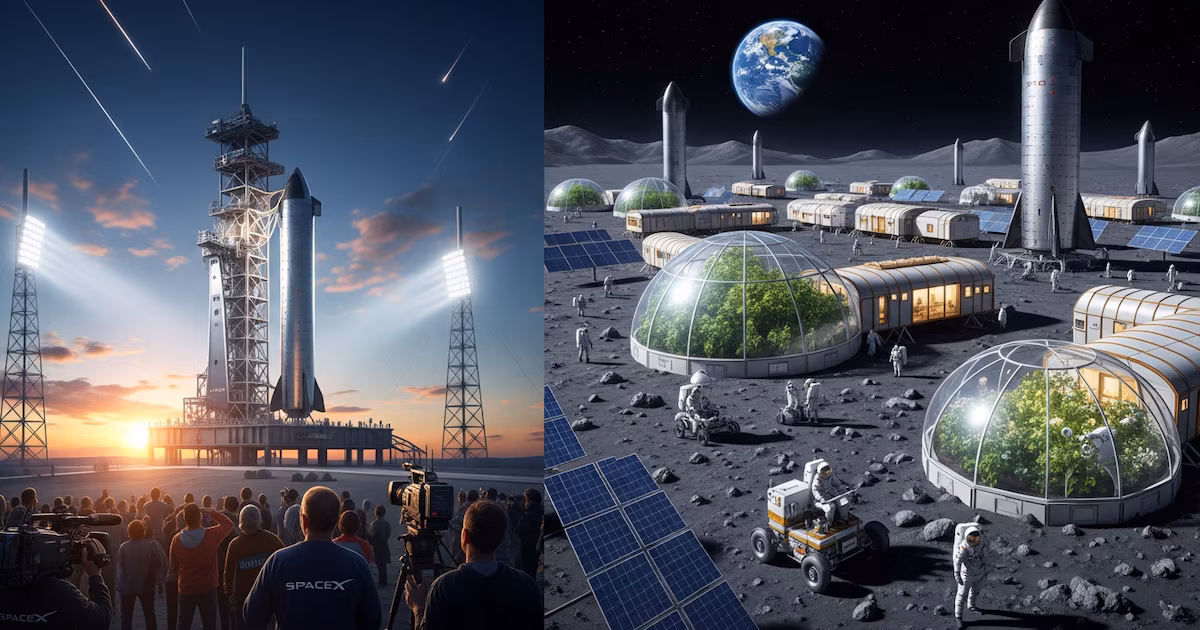 Elon Musk abandona sus planes de aterrizar en Marte y se une a la carrera para colonizar la luna