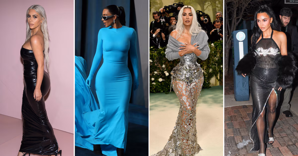 Transparencias, cuero y cristales: 12 looks inolvidables de Kim Kardashian