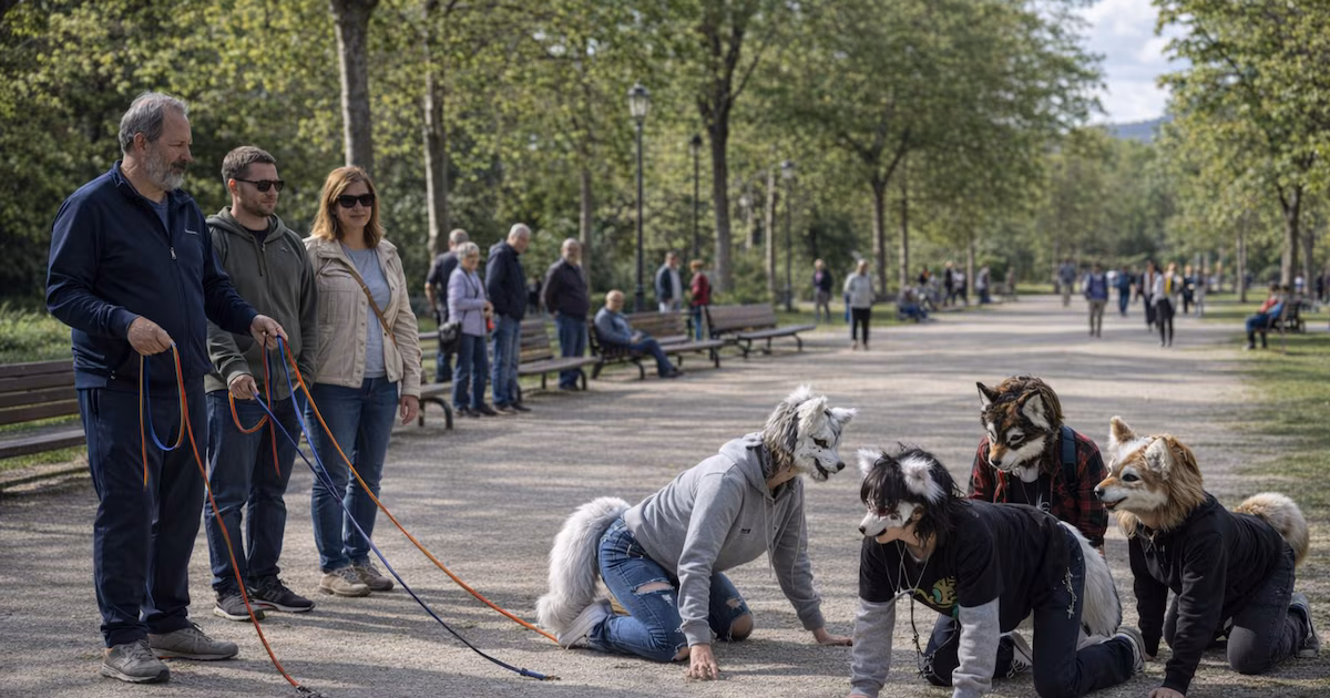 Tras la polémica por las bestias, surgió la afición de pasear perros: pasear sin perros y con adiestradores en Europa