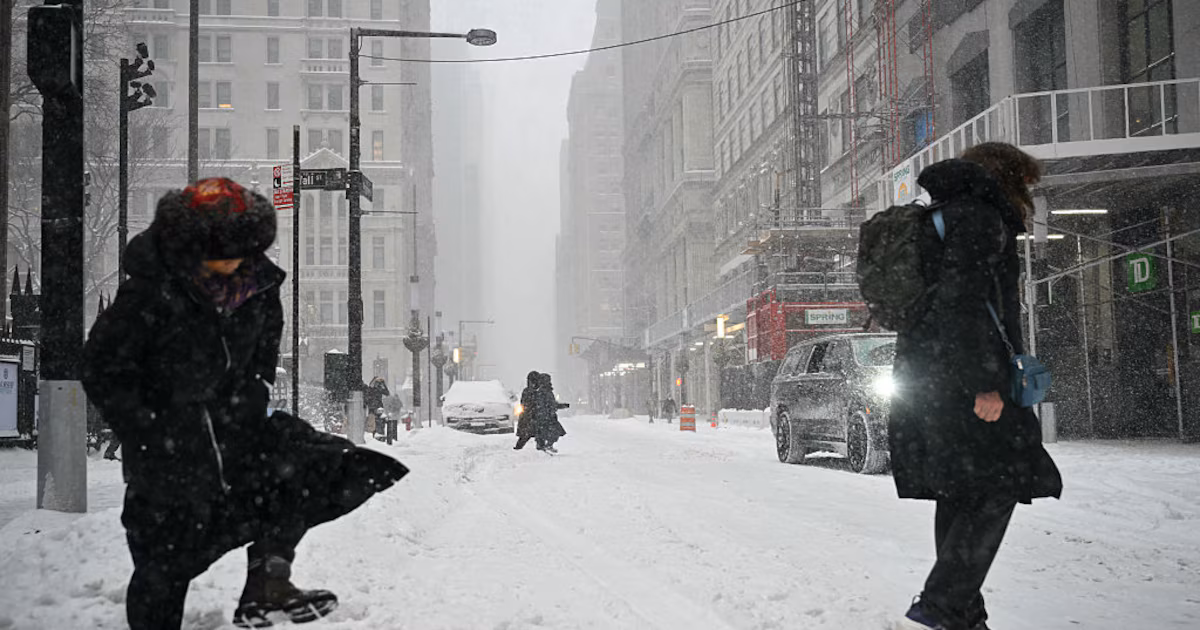 Nueva York está experimentando una helada histórica con temperaturas más bajas que la Antártida