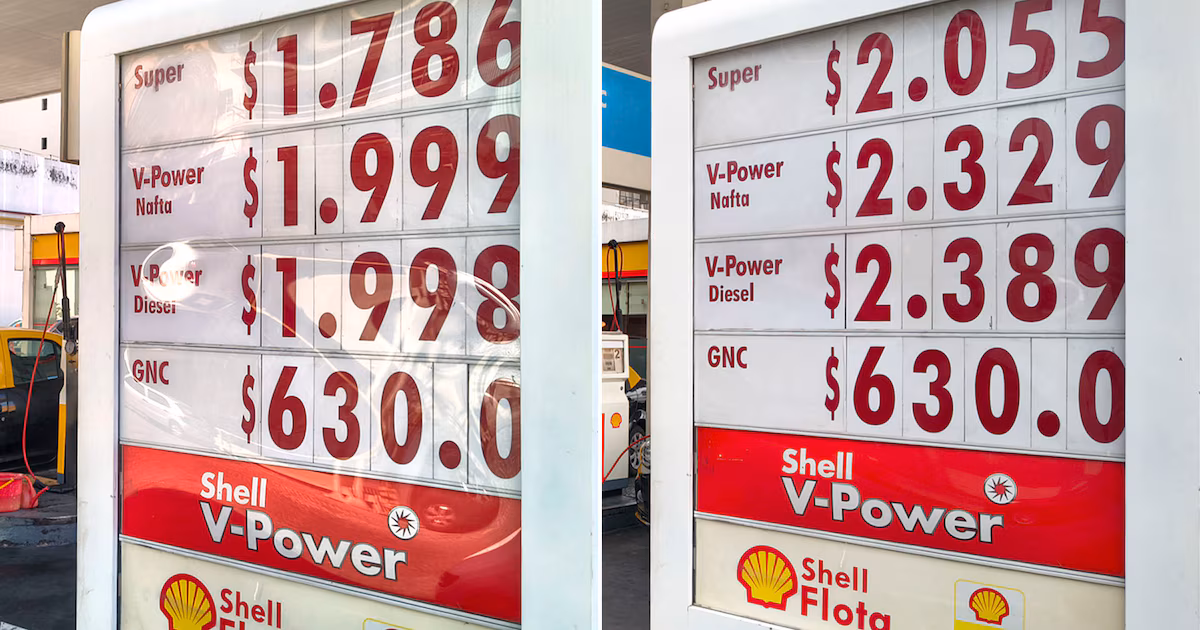 La gasolina súper de CABA alcanza los 2.000 dólares por litro: un 20% más desde que comenzó el conflicto en Medio Oriente