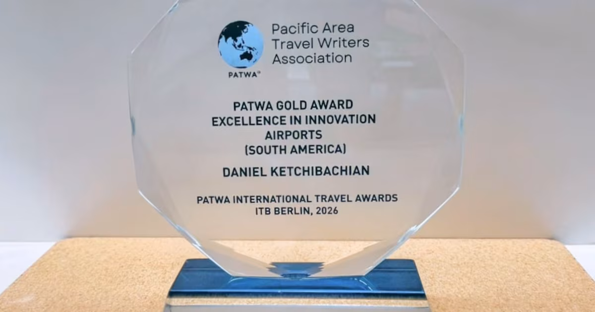 Aerolíneas Argentinas gana premio a la Mejor Empresa de Gestión Aeroportuaria de Sudamérica