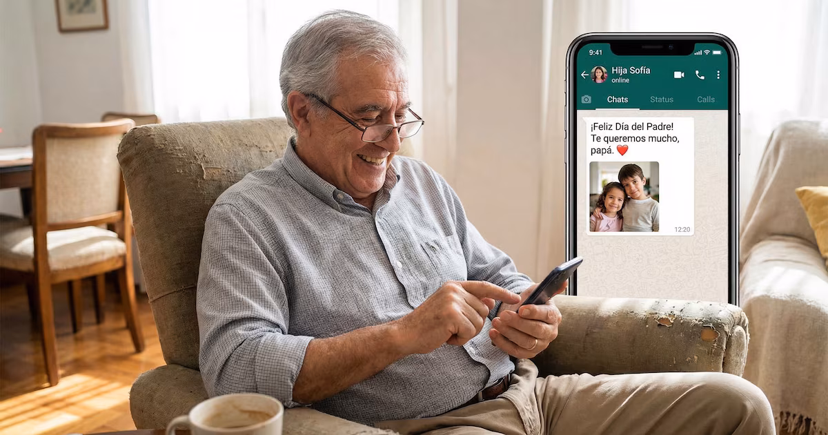 Día del Padre en España 2026: 50 palabras para felicitarle por WhatsApp