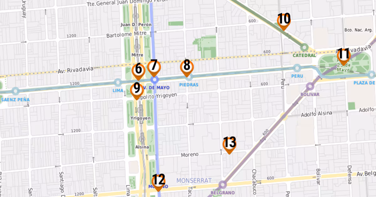 Mapa del desfile del 24 de marzo: lugares y horarios de los eventos del centro