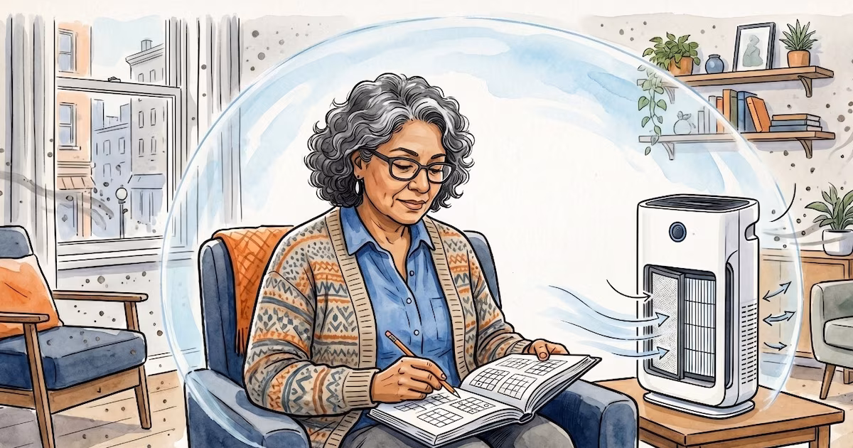 Un nuevo estudio demuestra que utilizar un purificador de aire puede mejorar la agilidad mental en personas mayores de 40 años