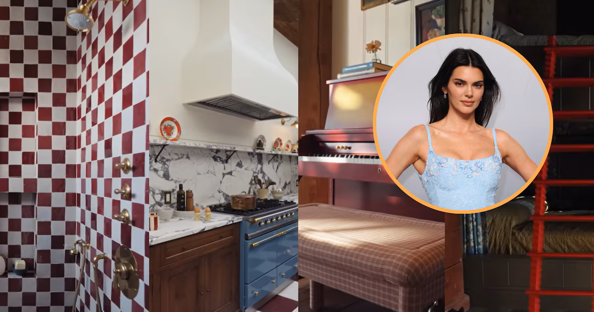Antigüedades, ‘abuela chic’ y un piano Gibson firmado por Les Paul: la impresionante casa de montaña de Kendall Jenner