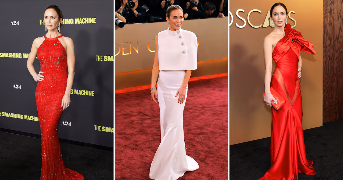 Emily Blunt se consolida como un ícono del glamour: Los mejores looks de la actriz de ‘Diva Wears Prada’