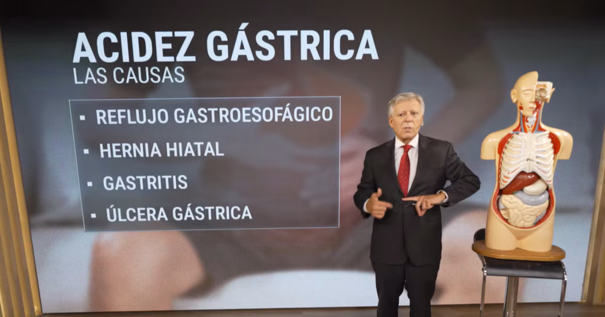 El Dr. López Rosetti explica las causas de la acidez de estómago y advierte contra el uso excesivo de antiácidos.