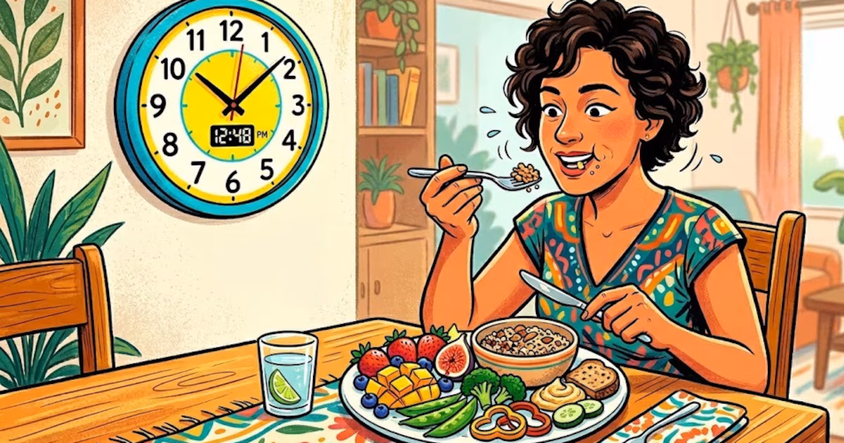 Cómo la velocidad al comer y la textura de los alimentos afectan el peso