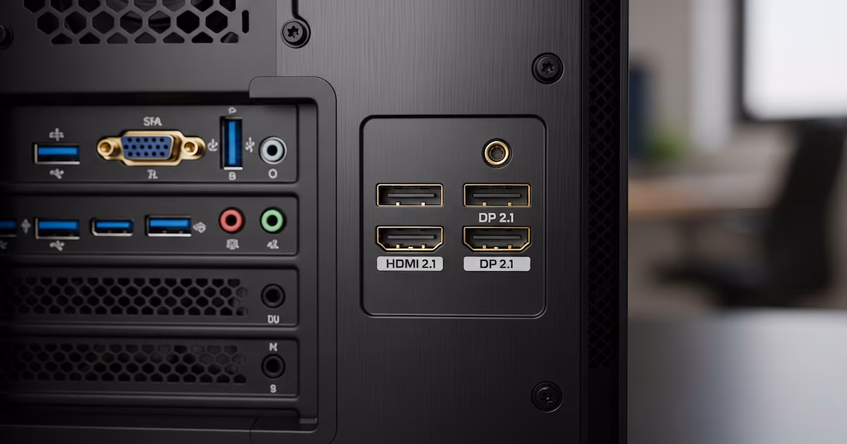 ¿Cuál es la diferencia entre HDMI 2.1 y DisplayPort 2.1 y para qué se utilizan?