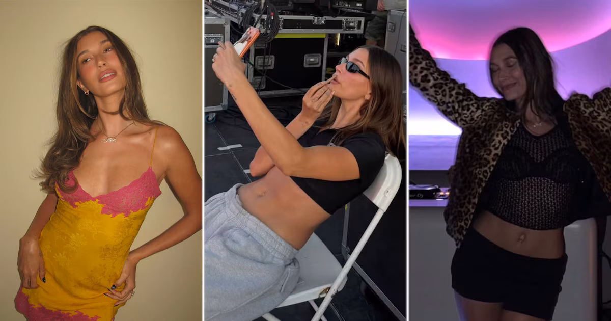 Lencería, estampados animales y estilo retro: cómo Hailey Bieber está dejando su huella en la industria de la moda mundial