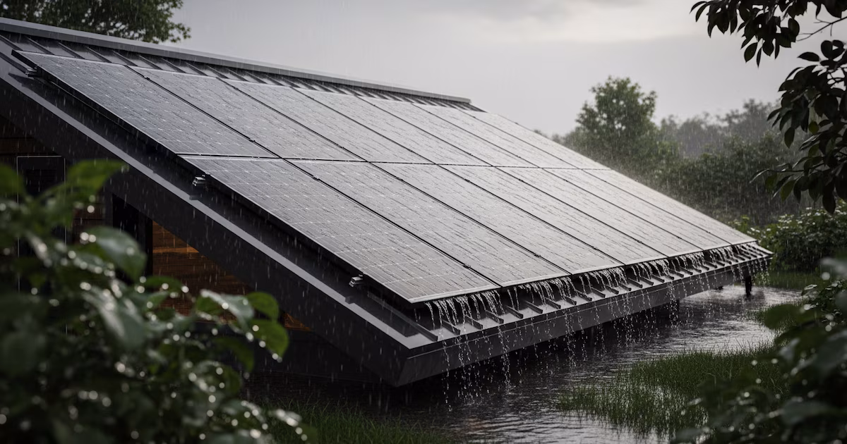 Tecnología solar que aprovecha la lluvia: paneles que utilizan gotas de agua para generar energía