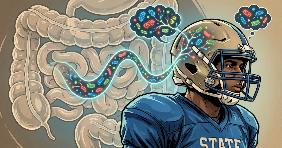 Los golpes en la cabeza alteran el microbioma intestinal de los jugadores de fútbol universitario