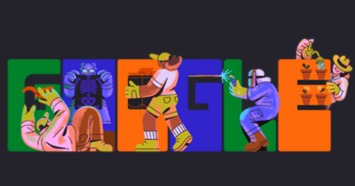 Google celebra el Día del Trabajo 2026 con un doodle especial dedicado al 1 de mayo