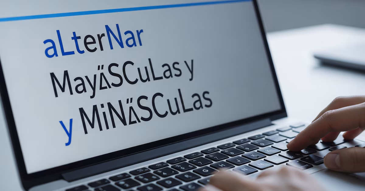 Qué significa mezclar letras minúsculas y mayúsculas al escribir, según la psicología