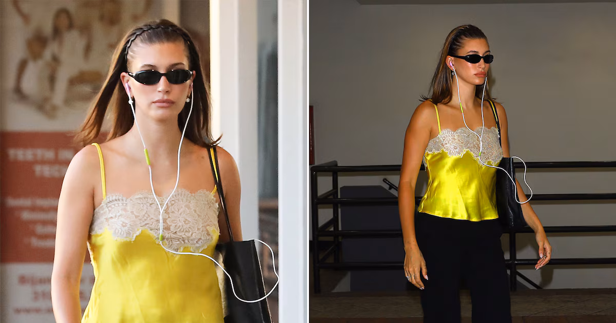 Hailey Bieber revive la moda de los 2000 con un top inesperado que ya está causando revuelo