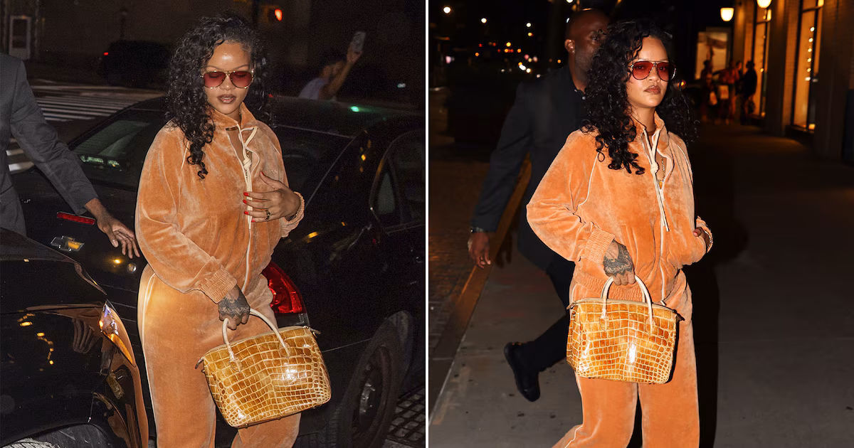 Rihanna conquista el mundo de la moda neoyorquina: su poco convencional look de terciopelo