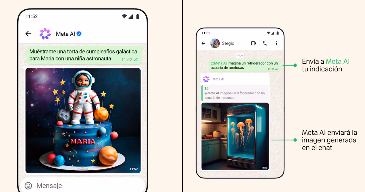 Pasos para usar IA en WhatsApp para crear imágenes sin salir de la aplicación