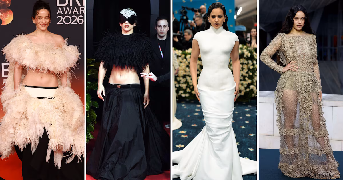 De las uñas XL al minimalismo gótico: las claves de moda que convirtieron a Rosalía en un icono