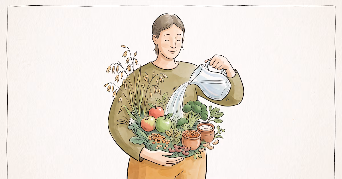 Cómo mejorar el tránsito intestinal: la evidencia sobre fibra, alimentos fermentados y probióticos