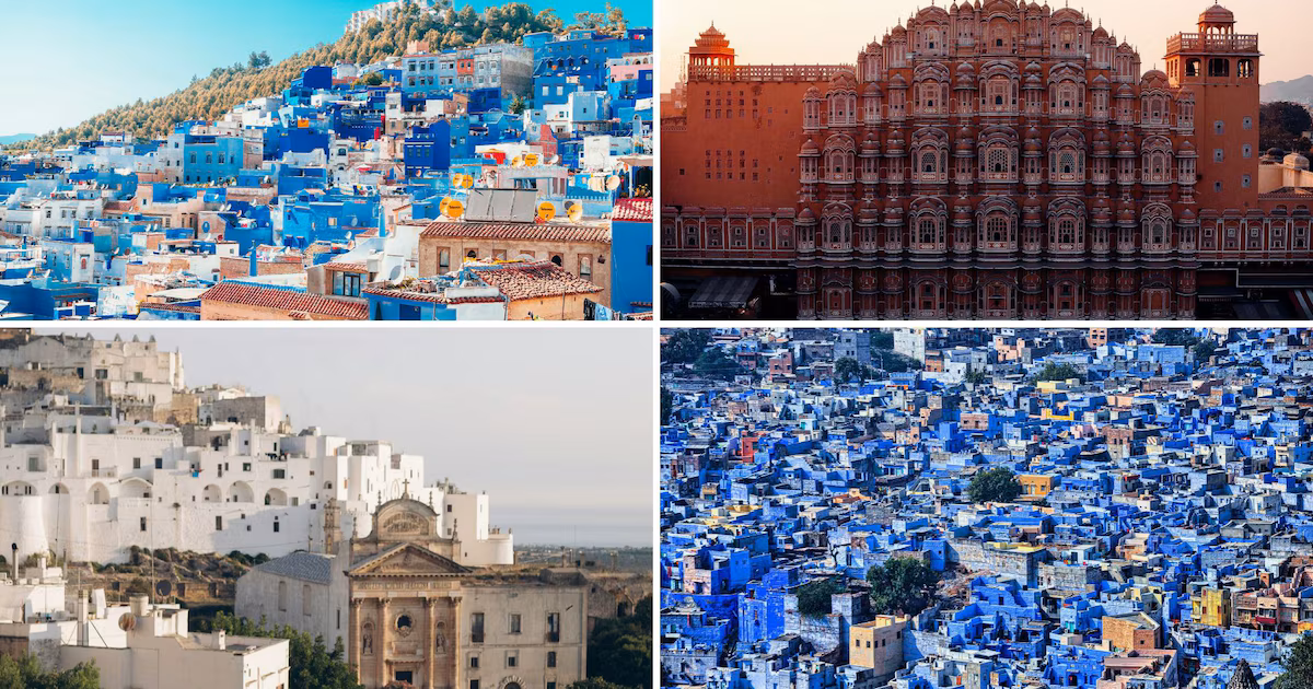 Ciudades monocromáticas: 7 destinos alrededor del mundo que parecen de un solo color